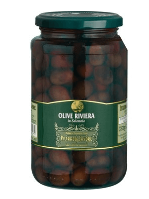 Olives Taggiasche Dénoyautées dans l'huile d'olive extra vierge 880 g (1062ml)