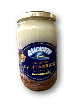 Anchois Extra Cantabrico à l'huile 720g