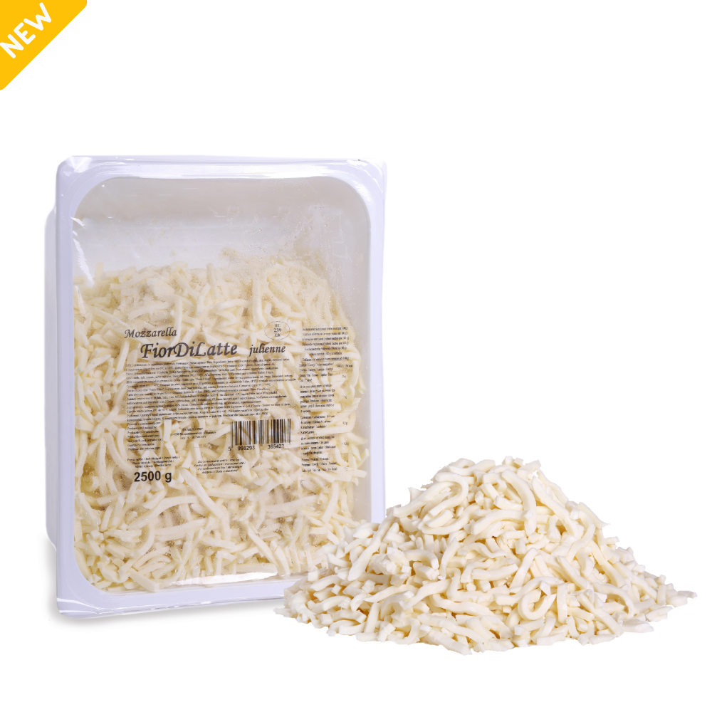 Mozzarella julienne 2.5 kg Taille normale Fior di Latte Moli