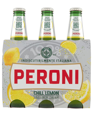 Bière Peroni au citron bouteille 33cl x 3