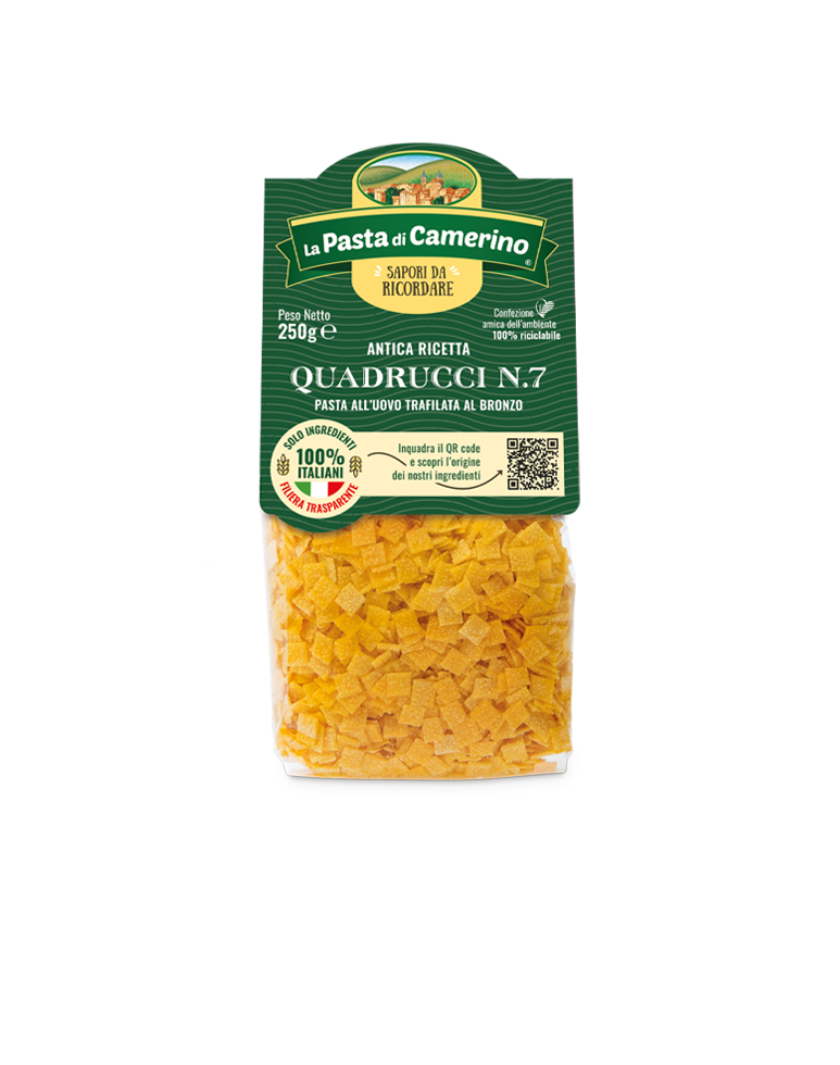 QUADRUCCI N°7 aux oeufs 250g Camerino 
