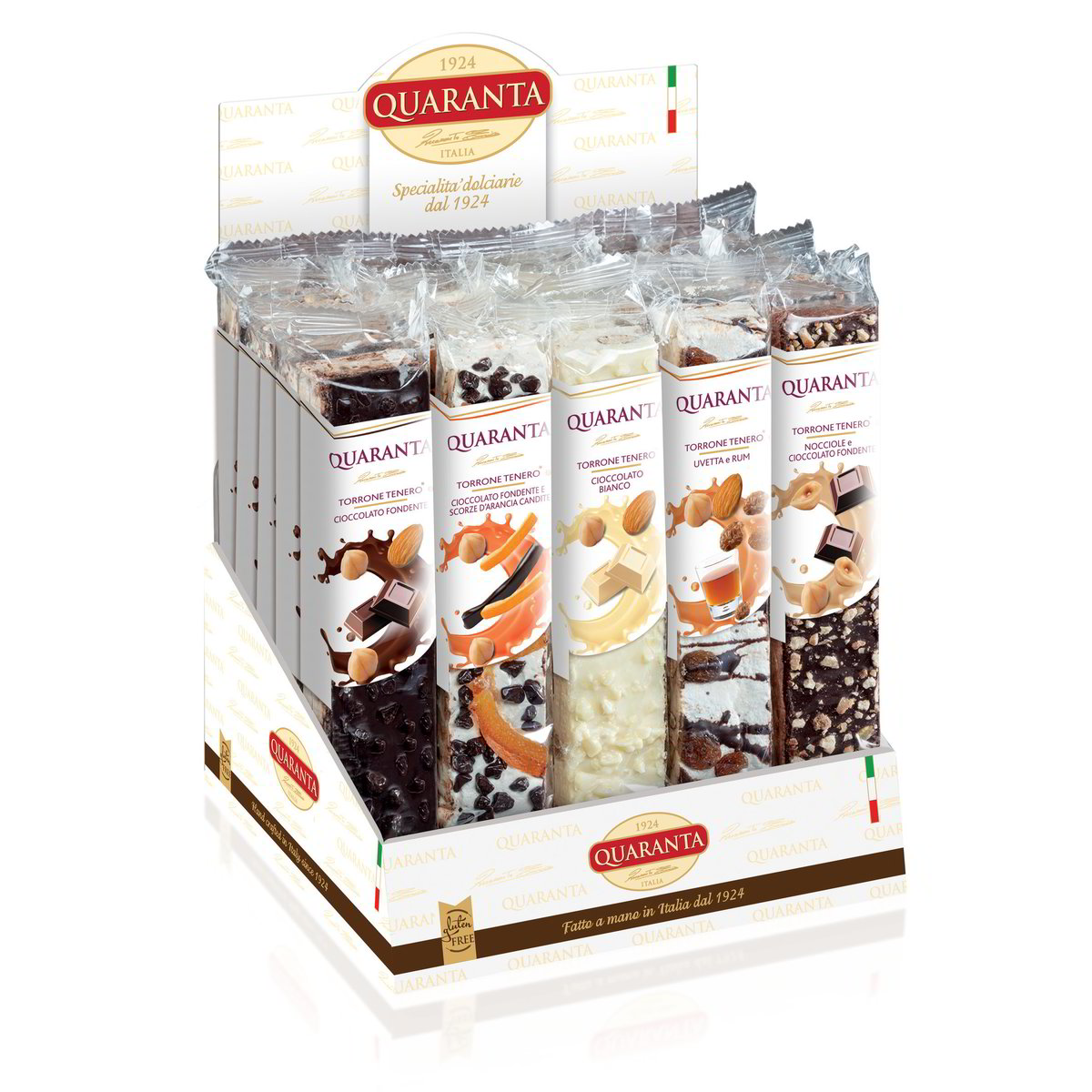 Nougats tendres traditionnels assortis