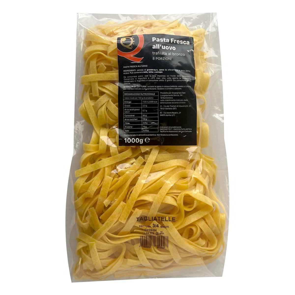 Tagliatelle fraîches 1 kg