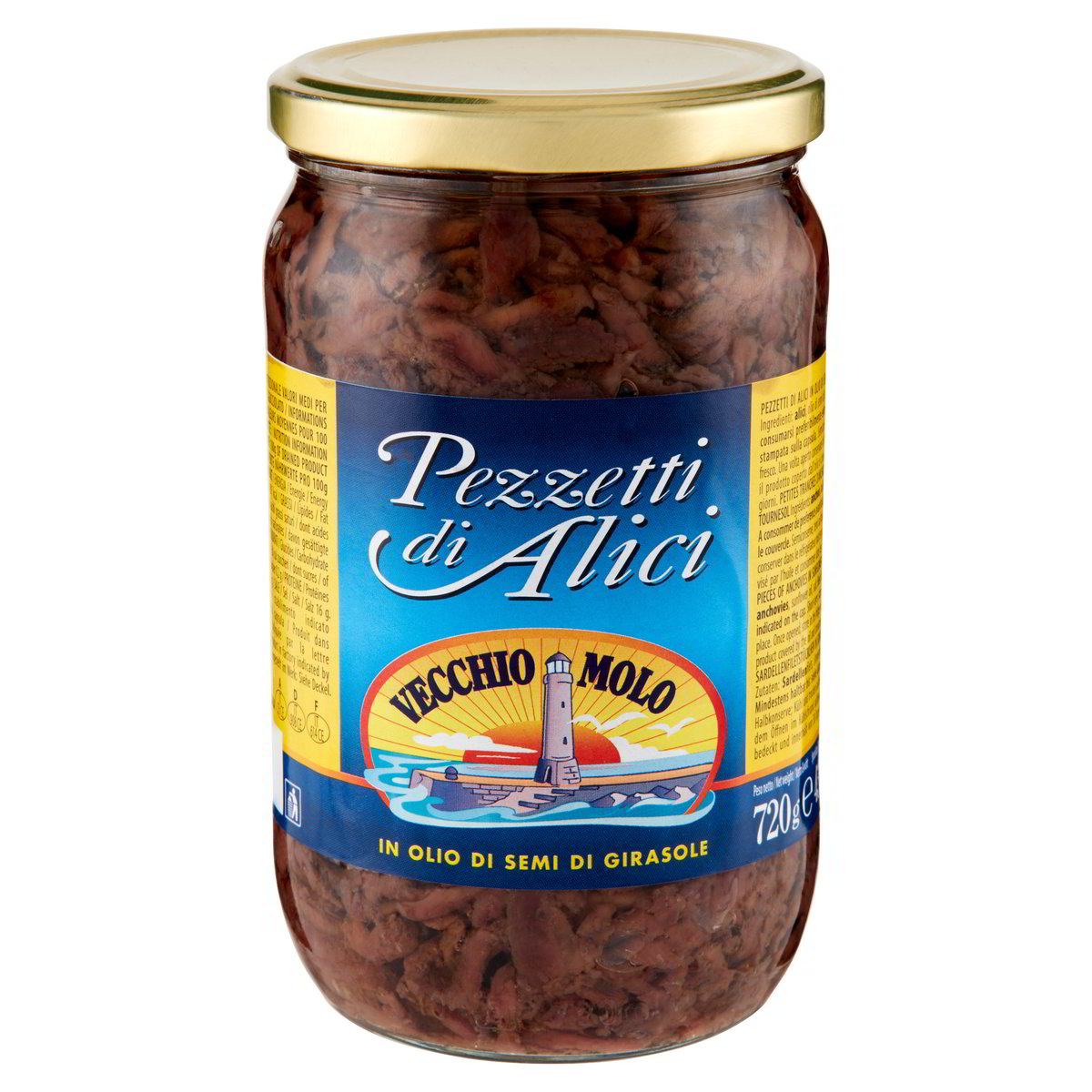 Morceaux de filets d'anchois 720g