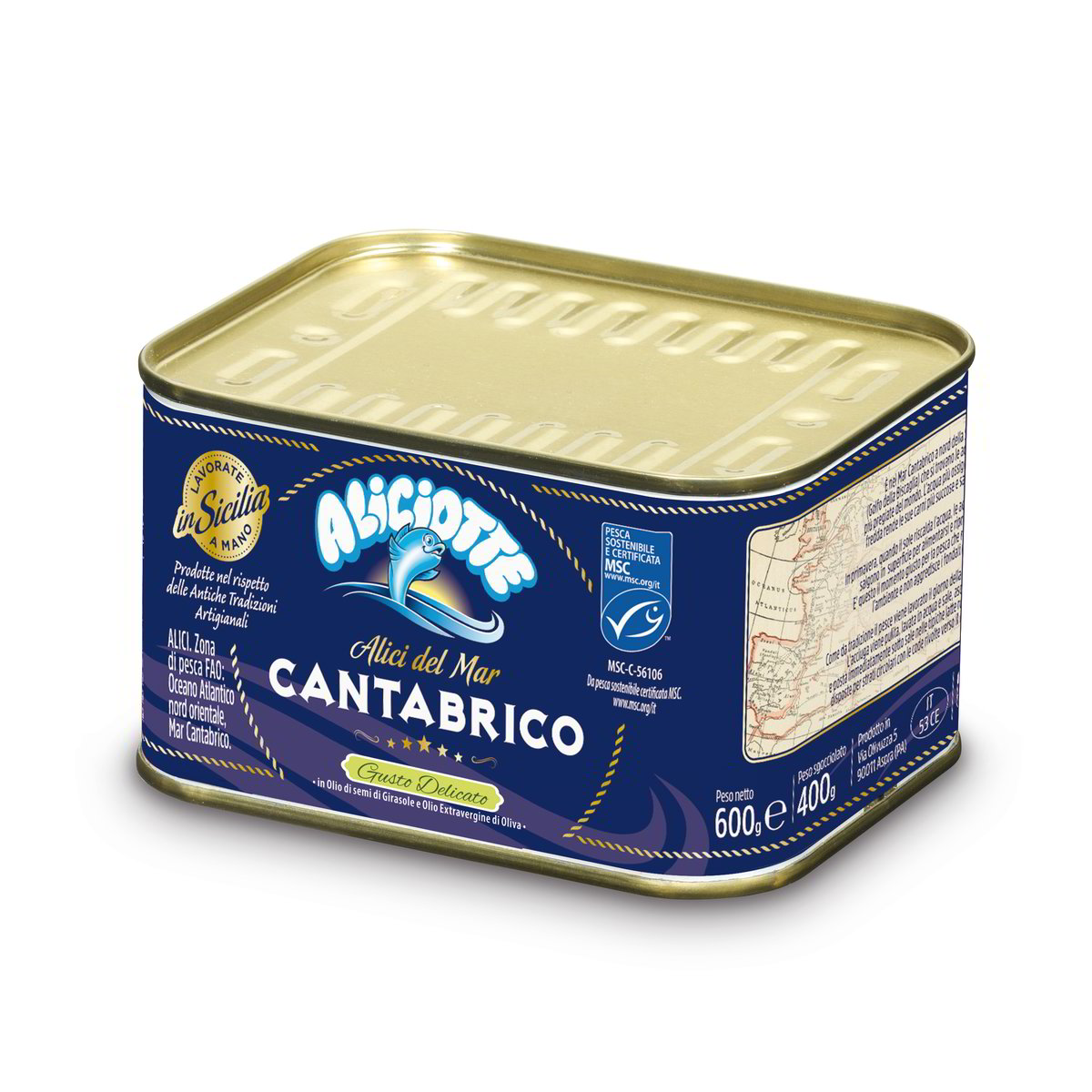 FIlets d'anchois Cantabrico extra 600g