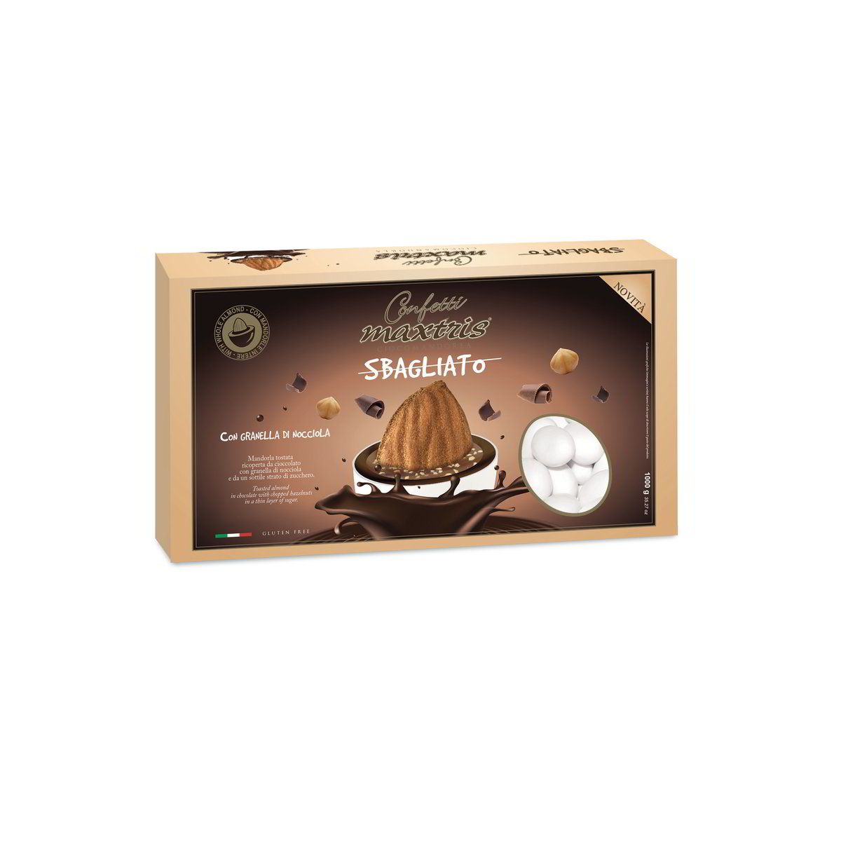 Bonbons chocolat amandes et granelle de noisette