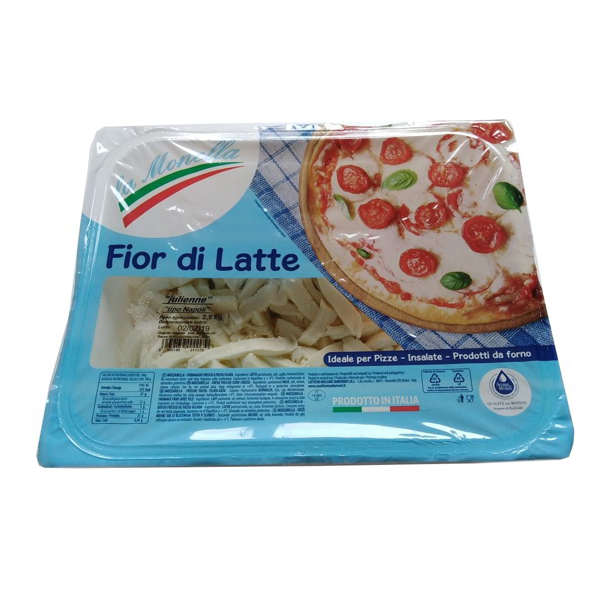 Julienne de mozzarella Fior di Latte Gros brin