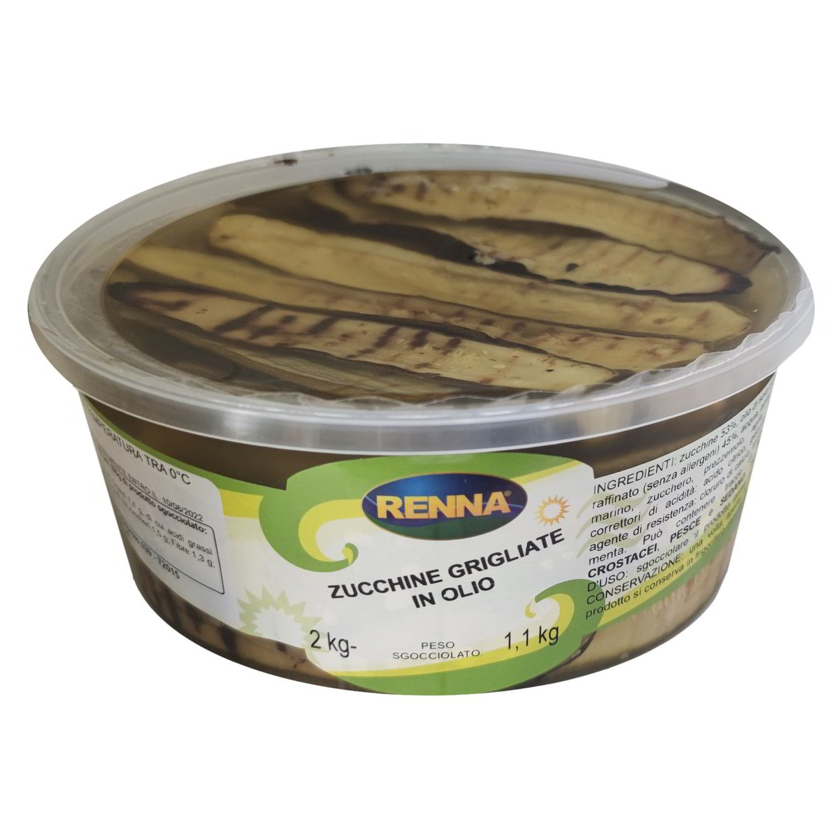 Courgettes Grillées à l'Huile 2kg