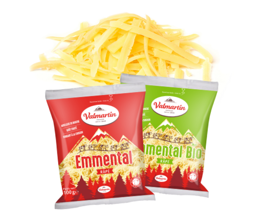 Emmental Râpé 1 kg brin standard (2.2 mm) 45% Mat. Grasse