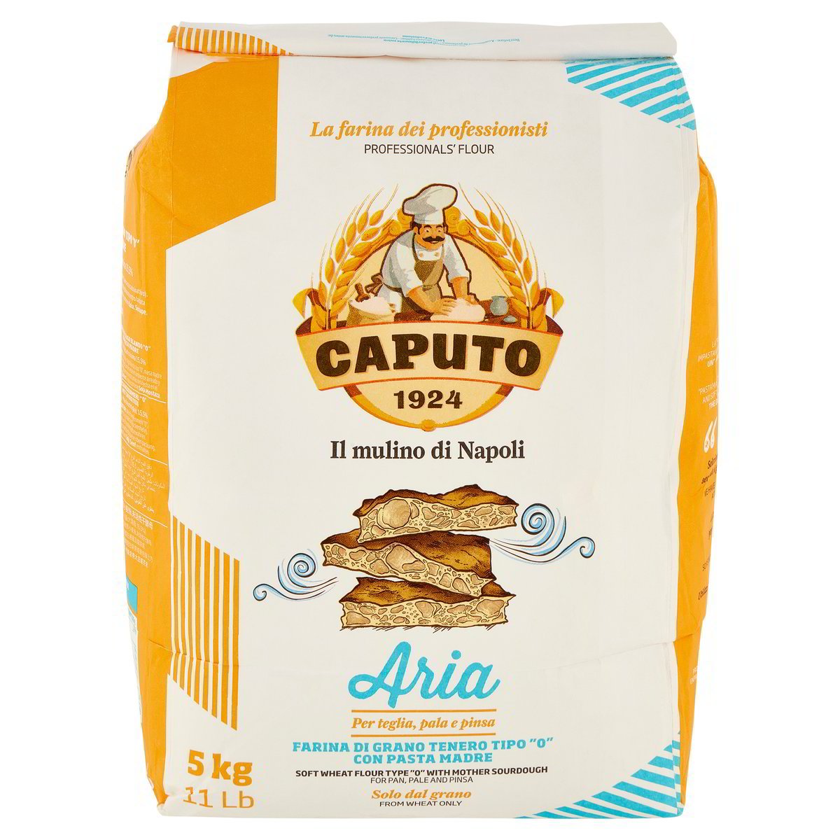 Farine de blé tendre type 0 avec levain Caputo 5 kg