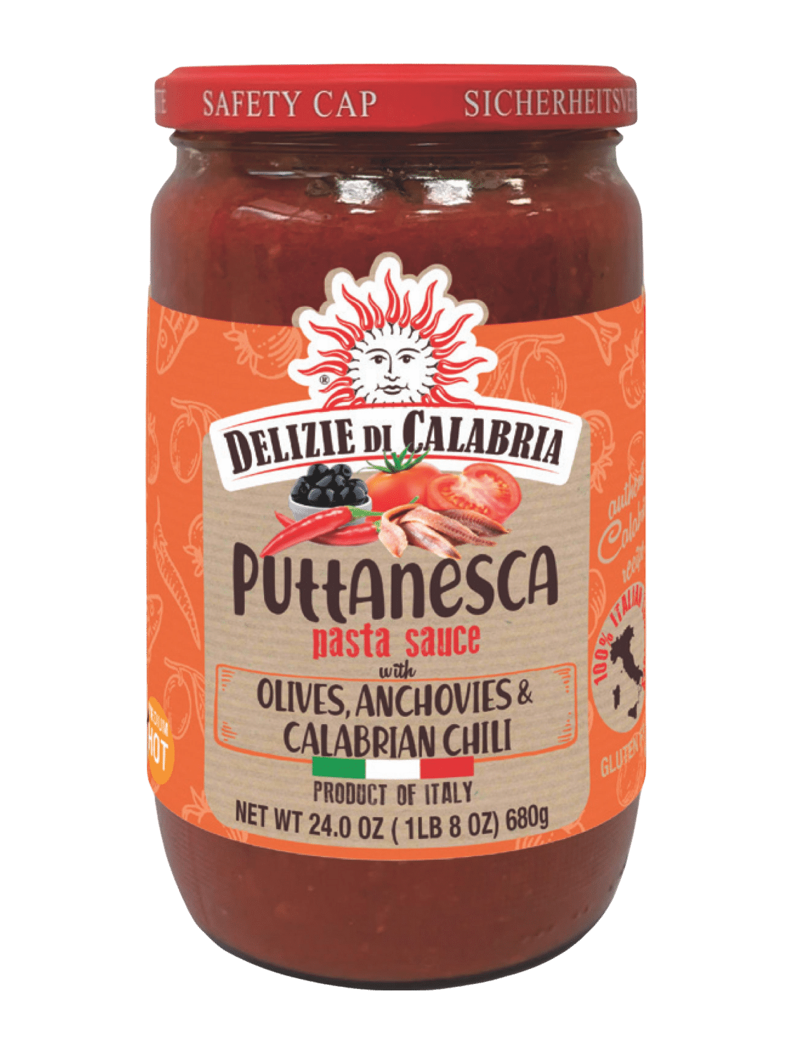 Sauce pour pâtes “alla Puttanesca” – Moyennement piquante 330 g